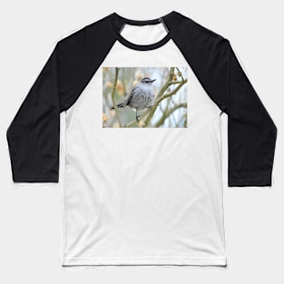 Catbird on Rose of Sharon branch Baseball T-Shirt